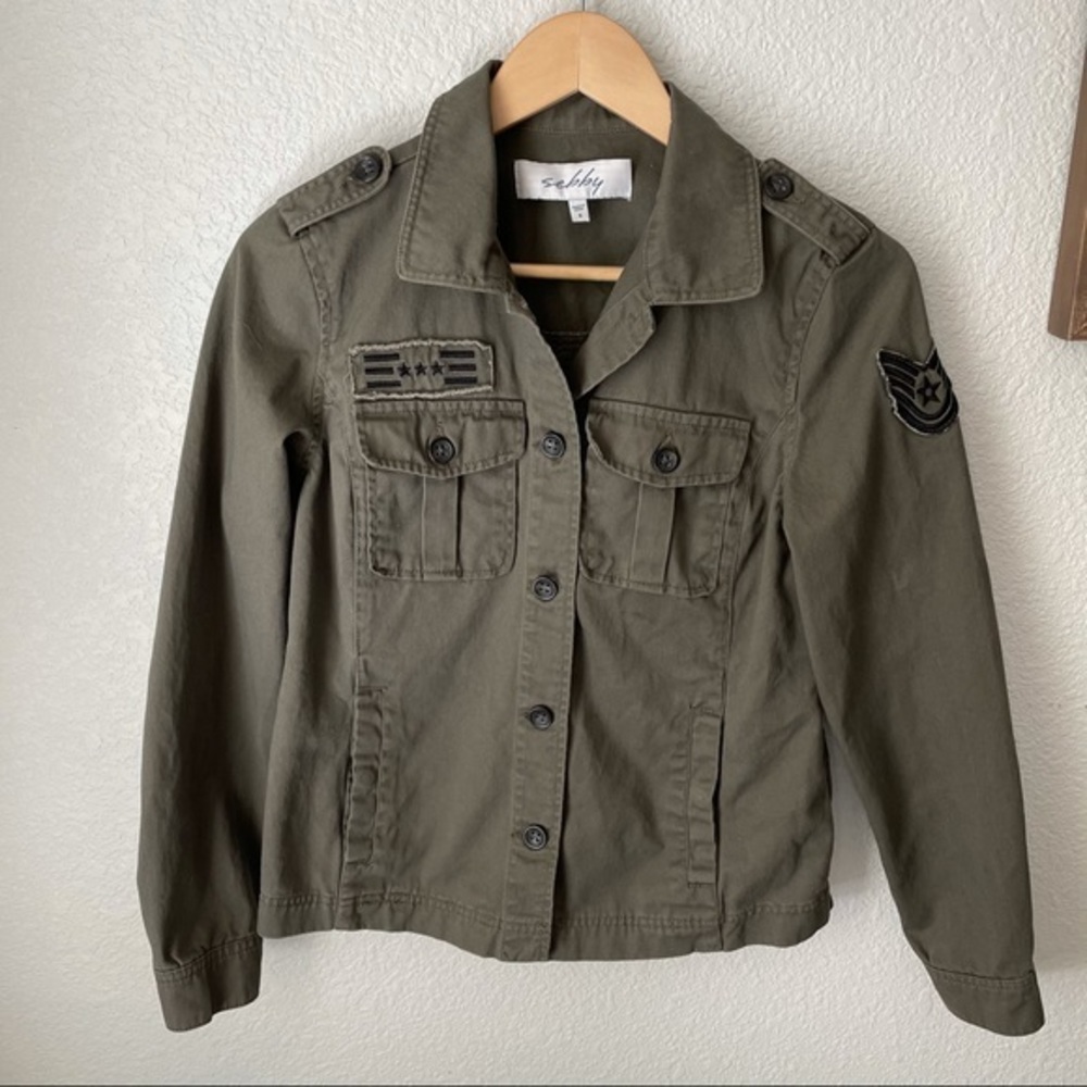 Army Green button up long sleeve